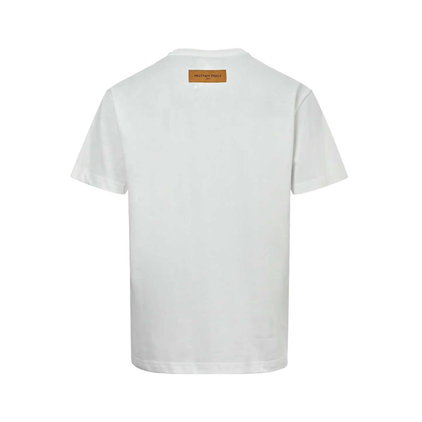 Louis Vuitton/Louis Vuitton ink rendering printed decorative short sleeves